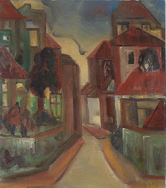 Georges Jansoone Street view China oil painting art
